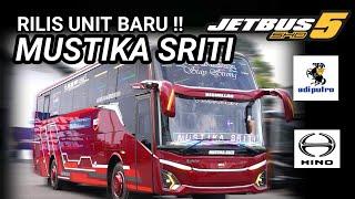 Rilis !! Mustika Sriti Jetbus 5 SHD Hino RM 280 Karoseri Adiputro 2024