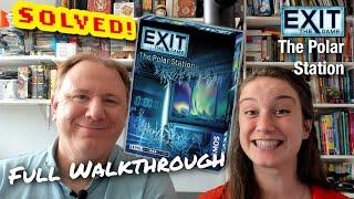 Solved! Exit the Game: The Polar Station - full walkthrough and solution with Dr Gareth and Laura