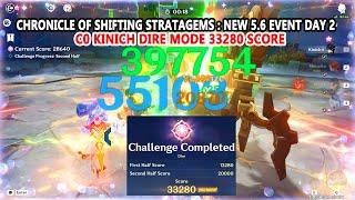 Chronicle of Shifting Stratagems : New 5.6 Event Day 2 - C0 Kinich Dire Mode 33280 Score