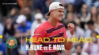 Nava vs Rune Round 2 Head to Head | Roland-Garros 2025
