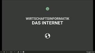 Vorlesung Wirtschaftsinformatik - Das Internet - Prof. Dr. Nicolas Meseth