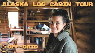 FULL TOUR | My Wife's Rustic Log Cabin in Alaska | Off-Grid