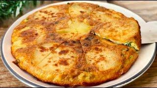 Potatoes with onions and 2 eggs! Quick recipe, perfect for breakfast  Simple and quick recipe