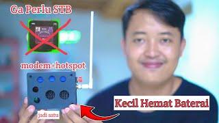 Tanpa STB OPENWRT‼️Review & Cara Menggunakan Modem Hotspot Portable KEREAKTIF