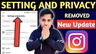 Instagram setting and privacy option not showing kaise laye | insta setting and activity New Update