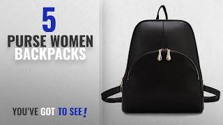 Top 10 Purse Women Backpacks [2018 Best Sellers]: ELOMBR Women's Backpack Purse Pu Leather Ladies