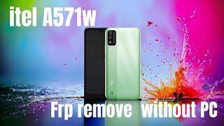 itel A571w frp bypass without pc تخطي حساب كوكل بنجاح