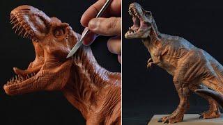 Sculpting TYRANNOSAURUS REX | Jurassic Park  [ 1993 ]