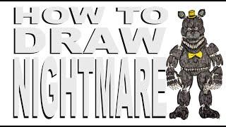 How to draw Nightmare (FNaF 4)