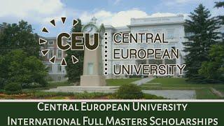 CEU: Free Full Masters scholarship for international students!!!