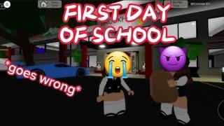 FIRST DAY OF SCHOOL *goes wrong* sasha games brookhaven