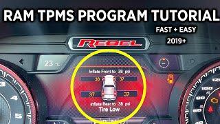 HOW TO PROGRAM RAM TPMS 2019+