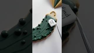 Christmas pickle cookie recipes and supplies linked in my bio #cookiedecorating #asmr #satisfying