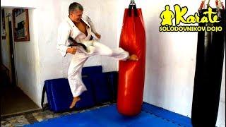 Уширо Гери с передней ноги, хитрая комбинация | Киокушинкай | Ushiro Geri with front leg combination