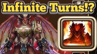 This Build Gives Deragron (Fire Drakan Warrior) Infinite Turns?! - Summoners War