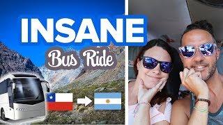 Breathtaking 9 hour Bus Ride from Chile to Argentina  Santiago to Mendoza by Bus