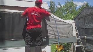 How to waterproof a tent trailer (pop up camper)