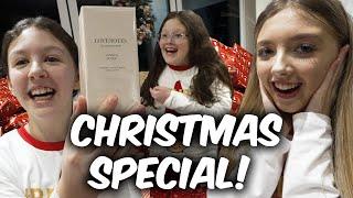 Fun Family Three Christmas Special Ava Isla & Olivia Opening Presents