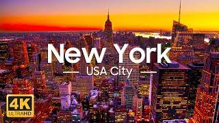 New York 4K Video UHD - Relaxing Piano Music, Beautiful Nature Scenic | Stress Relief,Anxiety Relief