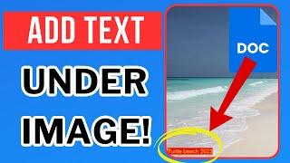 How to add text under image in google docs - Full Guide (2025)