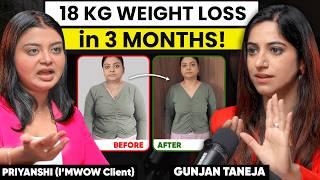 Fat Loss Journey of Priyanshi with I’MWOW | How she lost 18KG? By GunjanShouts