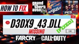 D3DX9_43.dll Not Found? How to Fix d3dx9_43 Missing error PES2017, GTA5, Call of dutyWindows 10