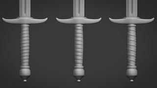 Blender 2.8 Wrap Handle with modifiers