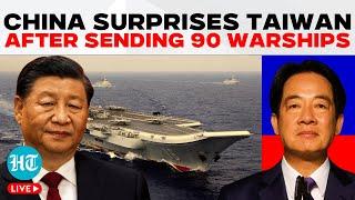 LIVE: China's Surprise Military Move On Taiwan After Sending 90 Ships, 50 Warplanes; Taipei Reacts