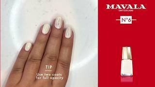 Mavala Lunula Reverse French Manicure tutorial