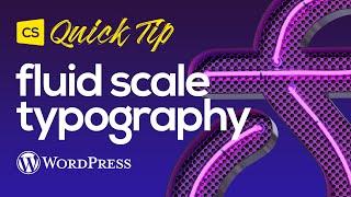 One Simple Trick for Better Web Typography (Fluid Scale)