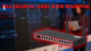 How to use MikroTik USB port as file server (SMB)?