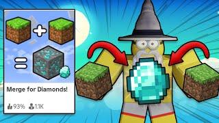 I Merged BILLIONS of Blocks To get DIAMONDS (ROBLOX)