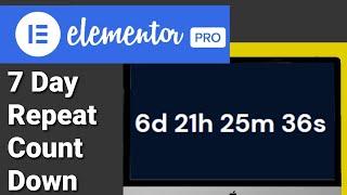 How To Add A 7 Day Repeat Countdown Timer In Elementor And WordPress