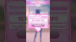 FIRST PLACE WINS VIP in DRESS TO IMPRESS!! #roblox #dresstoimpress #dti #shorts