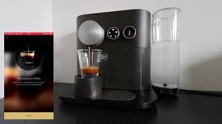 Making coffee with an iPhone 8 Plus using the Nespresso app and the Nespresso Expert