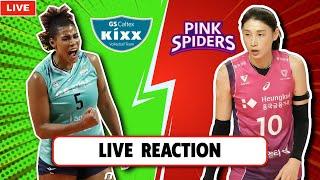 LIVE REACTION GS CALTEX VS PINK SPIDERS, KOREA V LEAGUE