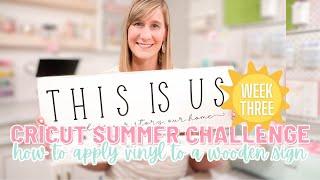 ️ How To Make Wood Signs With A Cricut | Cricut Summer Challenge Week 3 with Bethadilly