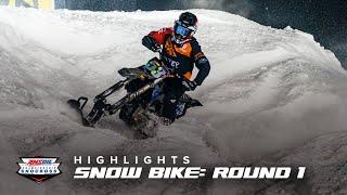 HIGHLIGHTS | Snow Bike Round 1 (Moto 2) of Amsoil Championship Snocross 2023