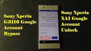 Sony Xperia XA1 Google Account Bypass