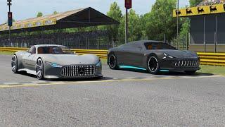 Mercedes-Benz AMG Vision GT 2013 vs Mercedes Vision AMG Concept 2022 at Monza Full Course