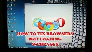 how to fix- internet working but browser not working