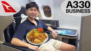 Indonesian Food on Qantas BUSINESS Class from Jakarta to Sydney 