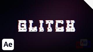 How to Animate a Glitch Effect in After Effects - Adobe After Effects tutorial