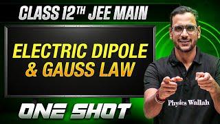 MANZIL Comeback: ELECTRIC DIPOLE AND GAUSS LAW in 1 Shot | All Concepts + PYQs | JEE Main