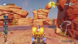 Dingo Canyon with all tricks and glitch shortcuts - Crash Team Racing Nitro Fueled PS4 / PS5