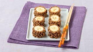 Peanut Butter & Banana Sushi Rolls