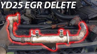 YD25 EGR Delete Nissan Navara D40,D22,R51