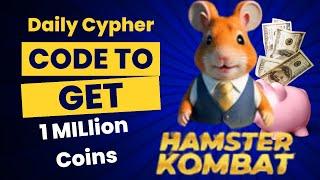 Hamster Kombat Daily Cipher Today 1M Coins 26 June 2024 | How To Get Free 1M Coins Hamster Kombat |