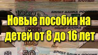 Минтруд уточнил размер нового пособия на детей от 8 до 16 лет