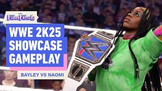 WWE 2K25: Bayley Vs. Naomi Showcase Gameplay - IGN FanFest